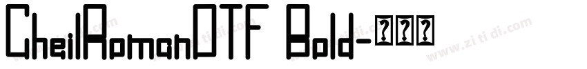 CheilRomanOTF Bold字体转换 CheilRomanOTF Bold字体转换